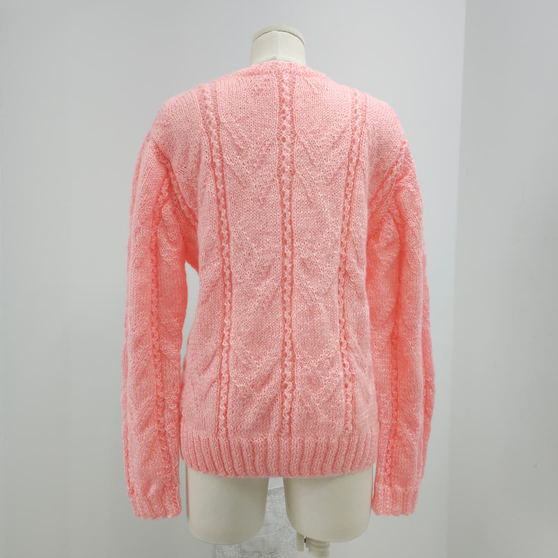 베이비핑크 꽈베기 겨울 가디건 상품이미지3