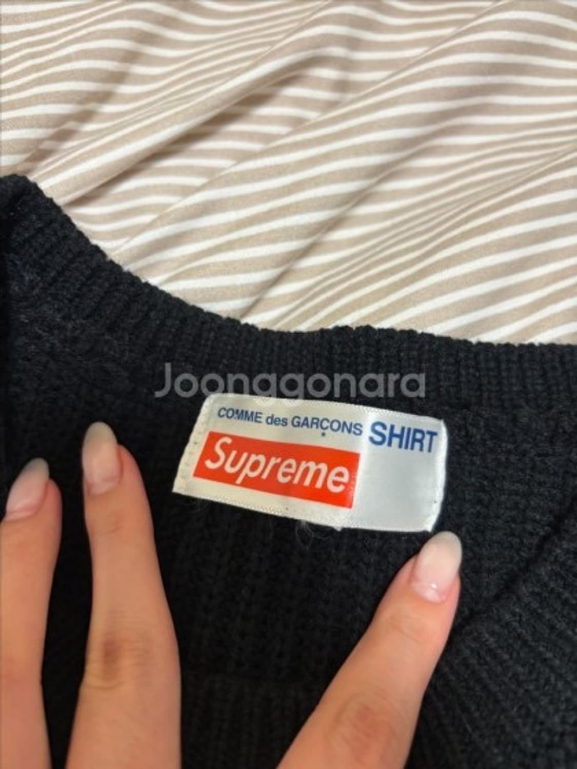 슈프림 꼼데가르송 니트 상품이미지2