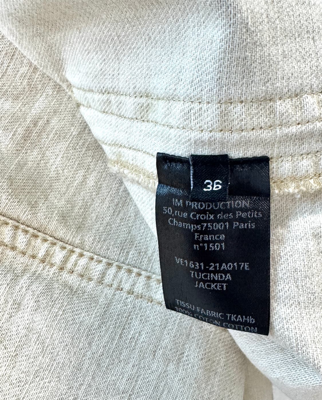 ISABEL MARANT 이자벨마랑 아이보리 3버튼 TUCINDA 자켓  상품이미지10