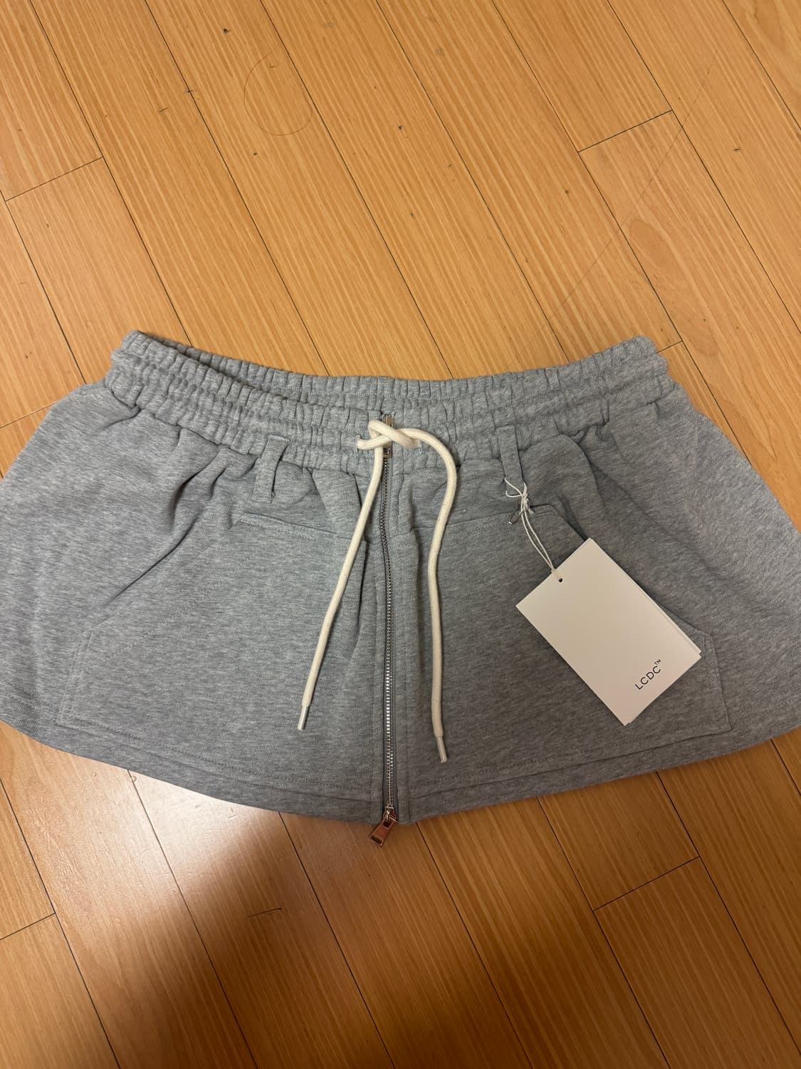 LCDC TM 레이어드 집업 스커트 그레이 스몰 사이즈 상품이미지5