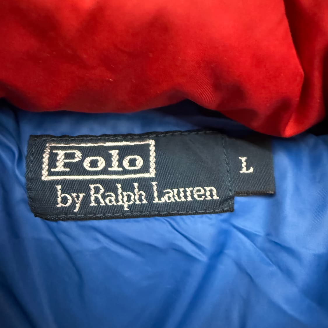 폴로 랄프로렌 네이비 레드 빅포니 usa 숏패딩  상품이미지5