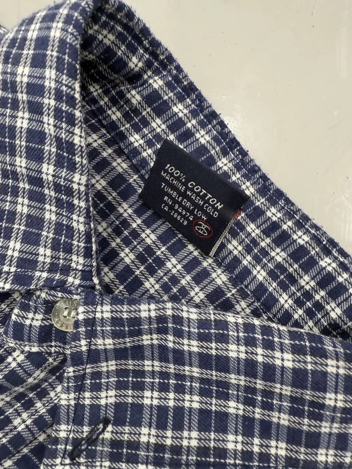 90’s Late Stussy Basic Check Shirt 상품이미지9