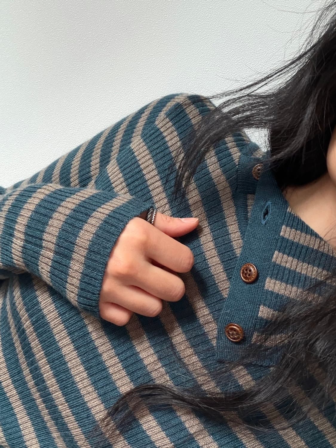 stripe patterned knit 상품이미지2