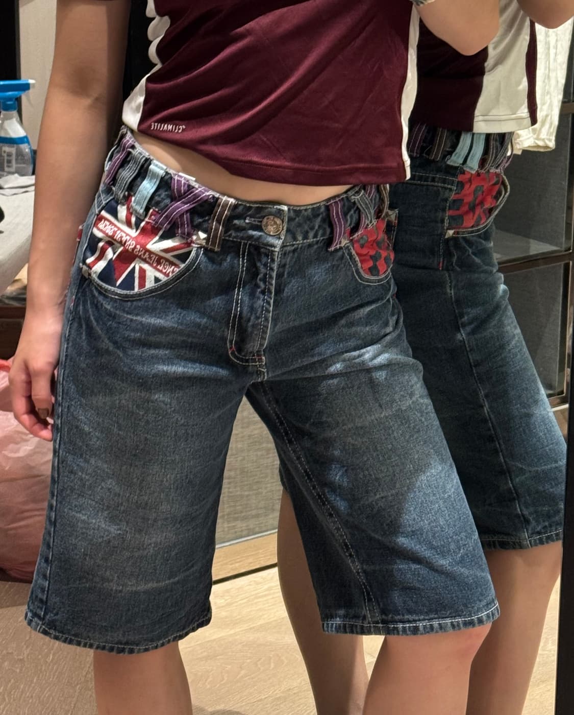 Vintage denim pants woman 상품이미지3