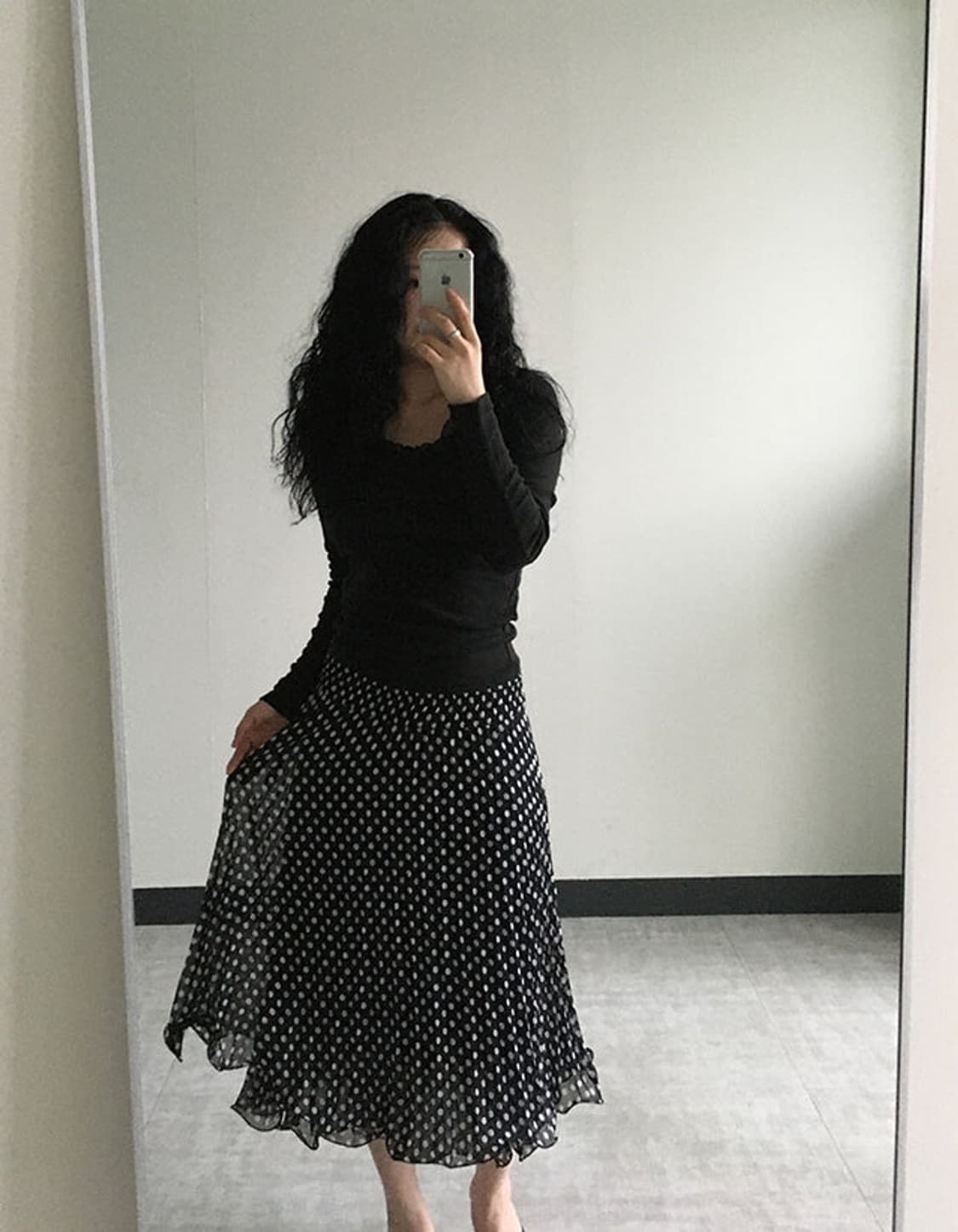 dot frill skirt 상품이미지5