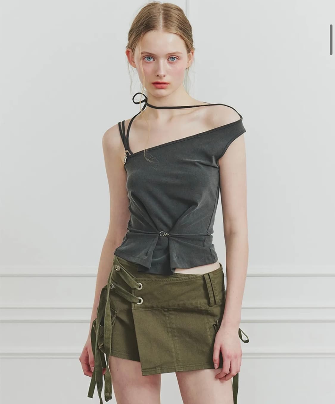 페인오어플레져 루비 후크 탑 차콜 s 새상품 상품이미지1