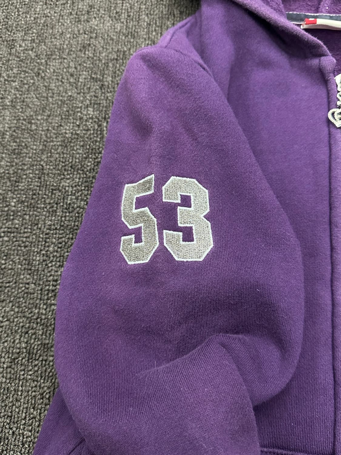 155)리바이스 빈티지 여성 크라운 큐빅 패치 퍼플 후드집업 상품이미지4