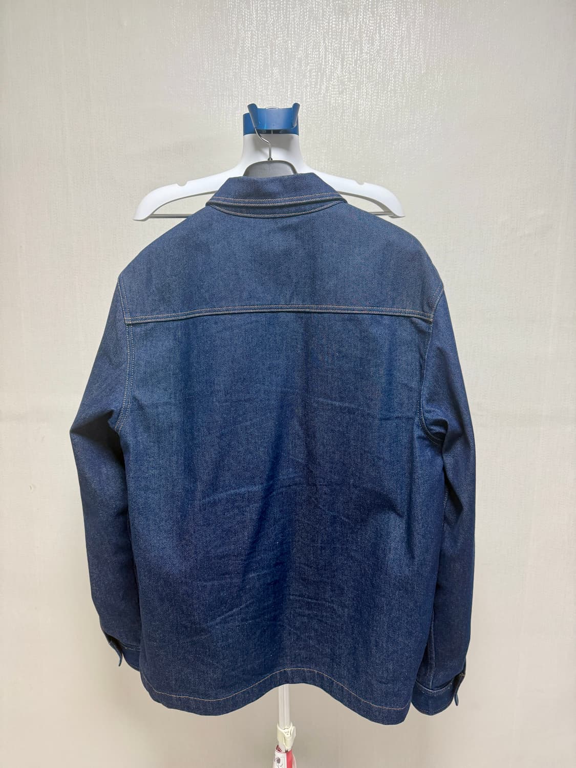 스투시 데님 집업 워크 셔츠 인디고 XL 상품이미지3