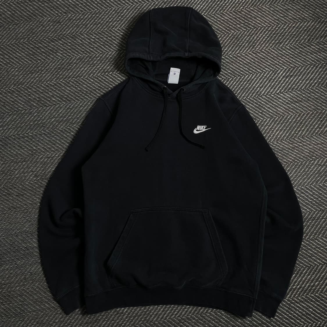 나이키 스우시로고 후드 티셔츠 블랙o 4784 상품이미지1