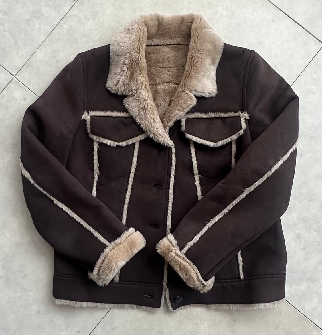 빈티지 스웨이드 트러커자켓 상품이미지1