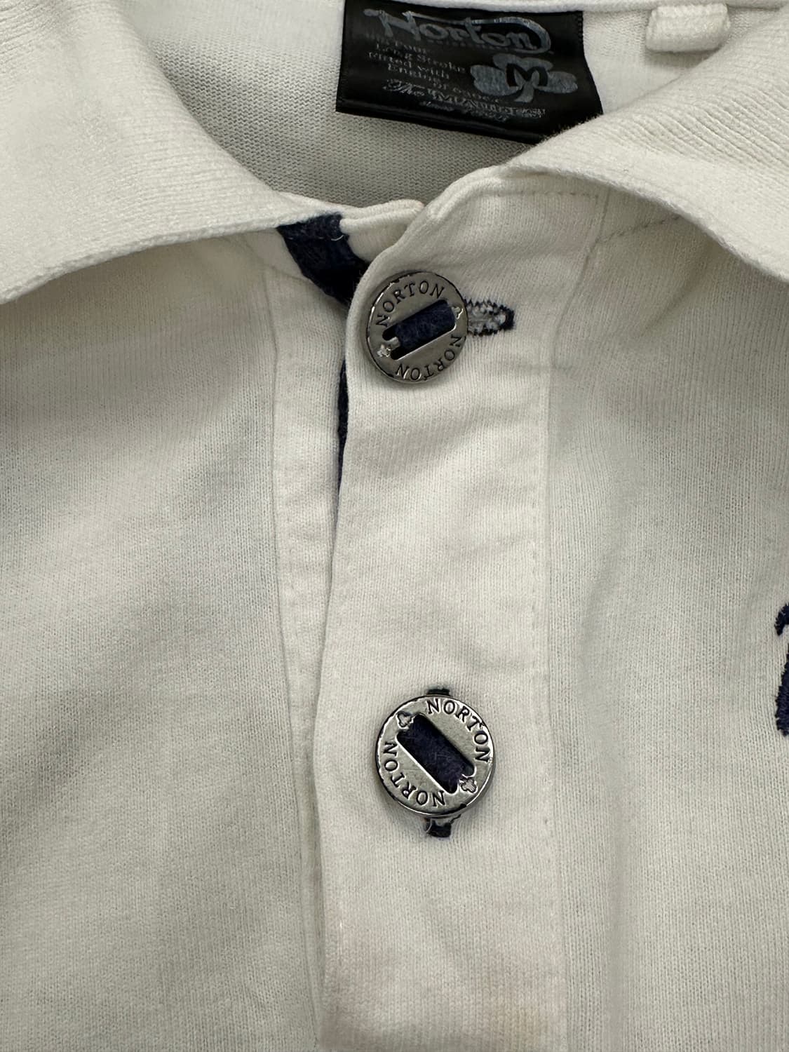 M)Norton 빈티지 화이트 후면 자수 폴로 반팔(이염) 상품이미지8