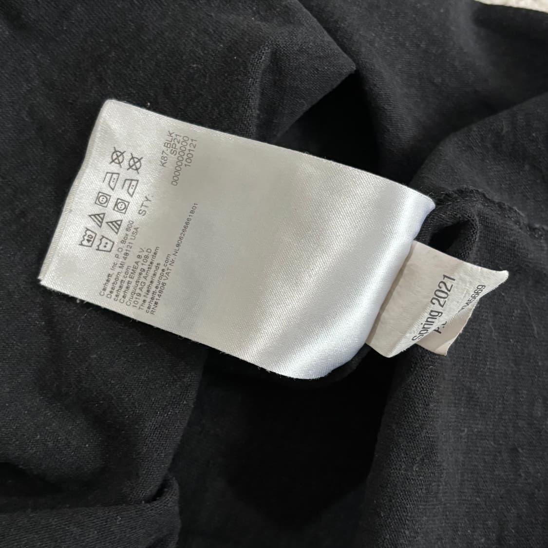 칼하트 포켓 피그먼트 루즈핏 반팔 티셔츠 상품이미지8