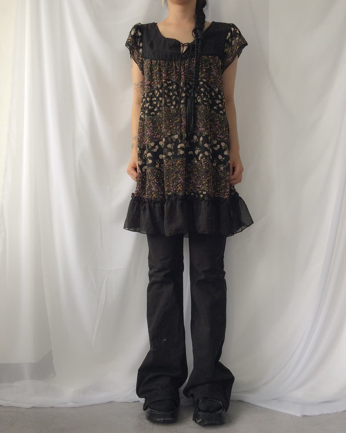 Flower pattern layer onepiece 상품이미지6