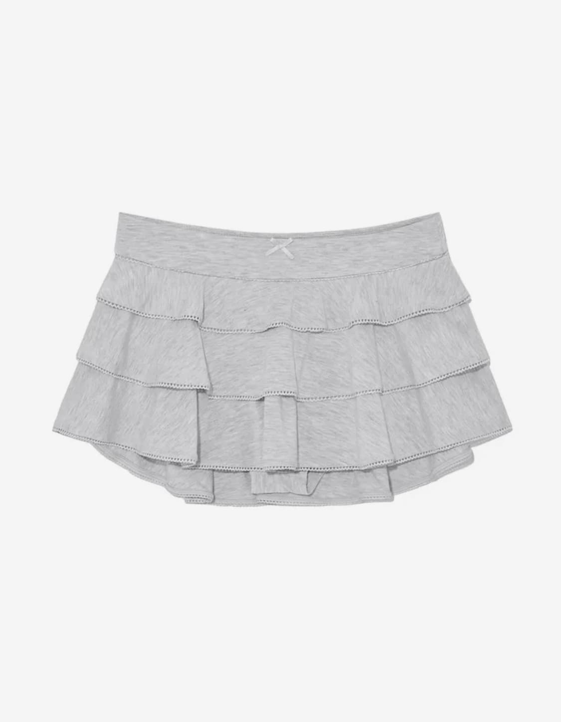 글로니 picot frill mini skirt(멜란지그레이) 상품이미지2