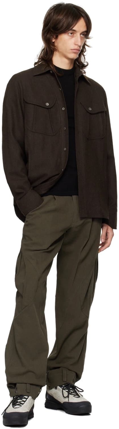 3사이즈) 혜인서 브라운 코튼 카고팬츠 상품이미지1