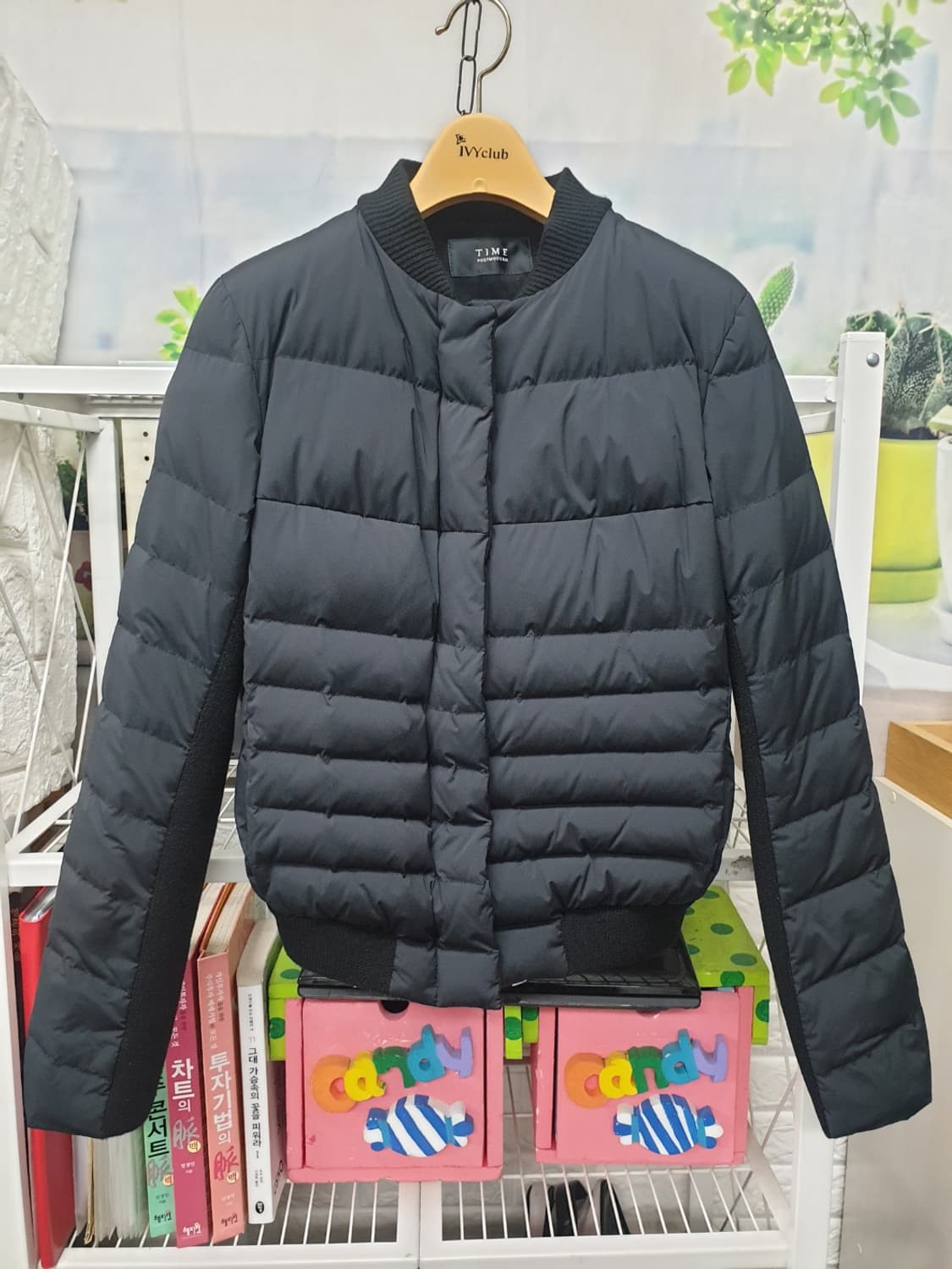 타임 여성패딩 숏패딩 퀼팅 구스다운패딩 구스숏패딩 55 상품이미지1