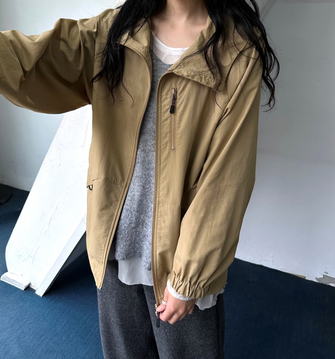 Stretched nylon design mountain parka 상품이미지2