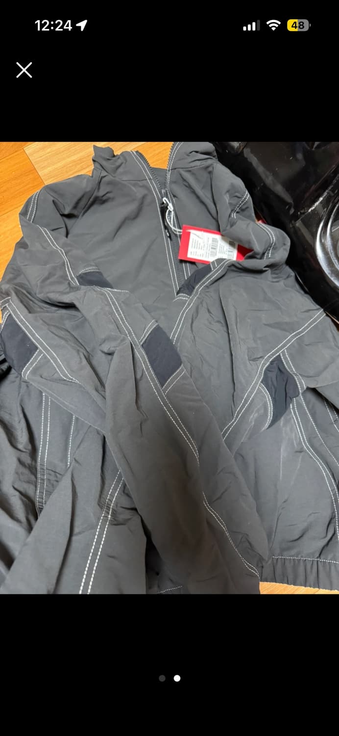 뉴발란스 스탠넥 웜업 자켓 차콜xl 상품이미지2