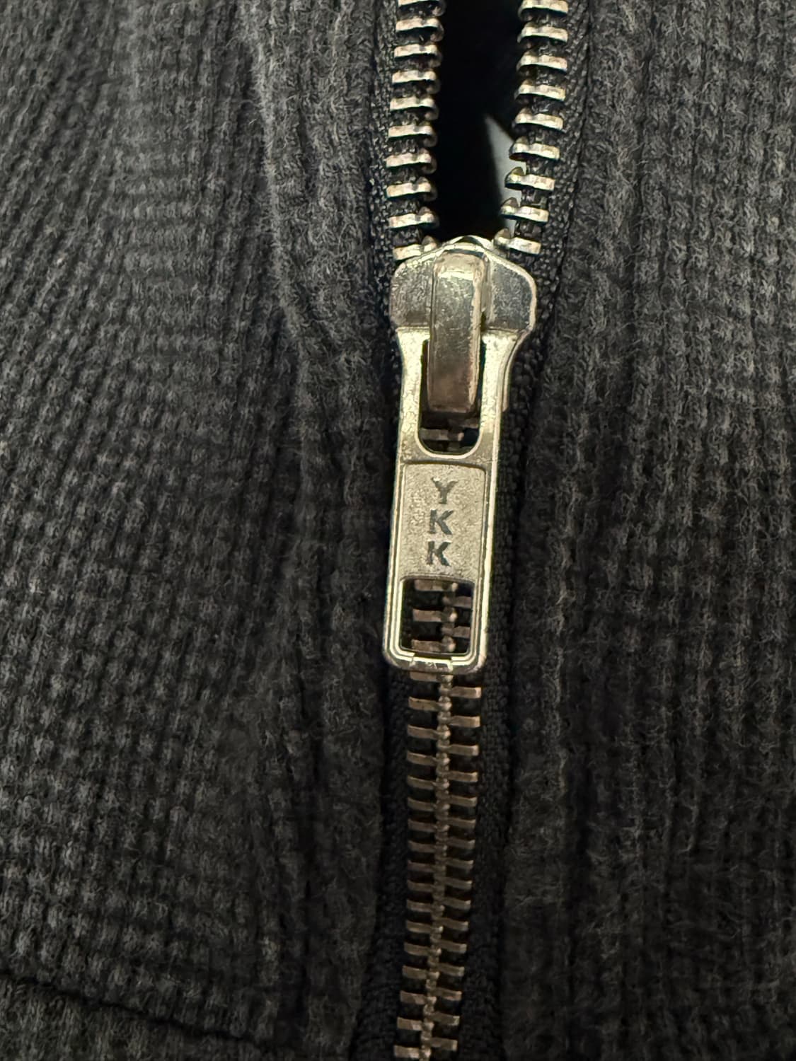 프로젝트 G/R 김프 와플 써멀 후드집업 블랙 상품이미지7