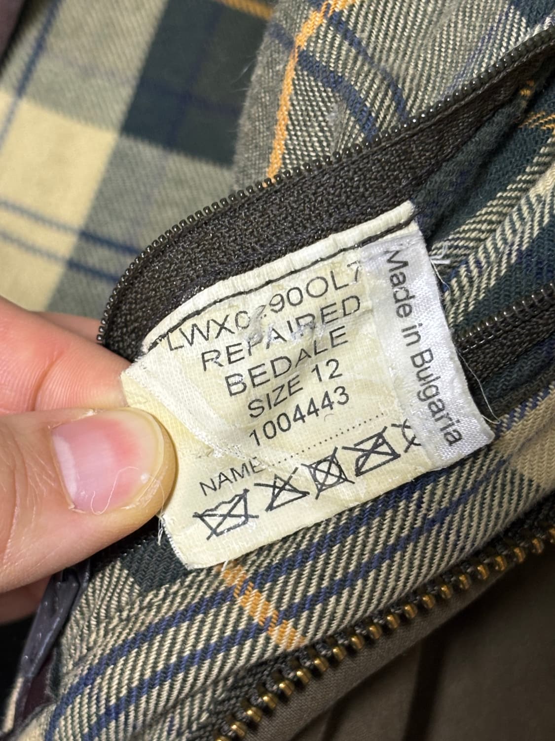 빈티지 barbour 왁스 자켓 여자 상품이미지5