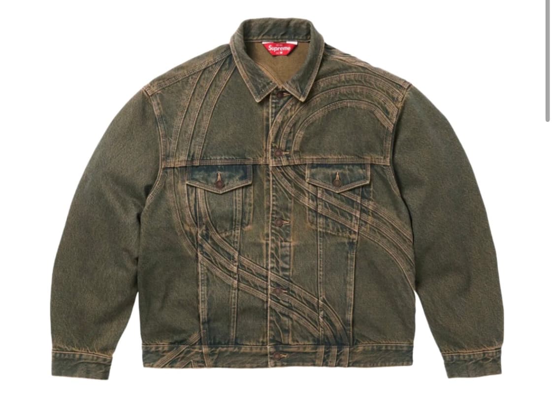 Supreme S logo denim trucker jacket 상품이미지1