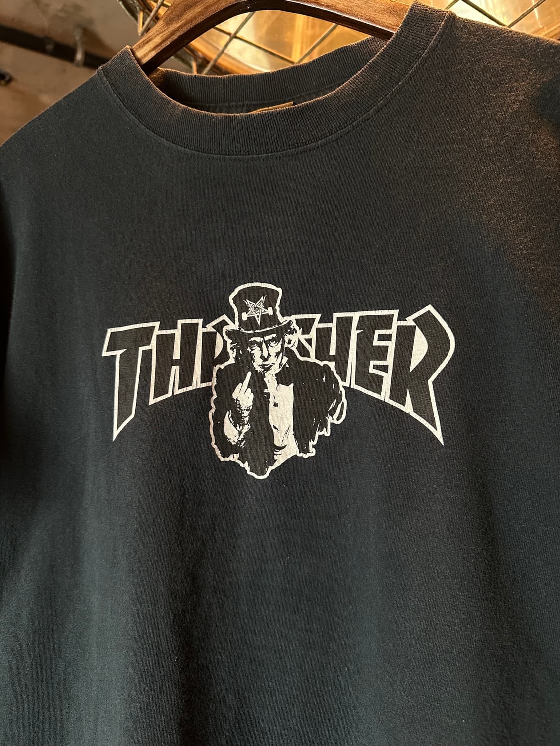 00s 빈티지 Thrasher 트레셔 보더 반팔 티셔츠 상품이미지3