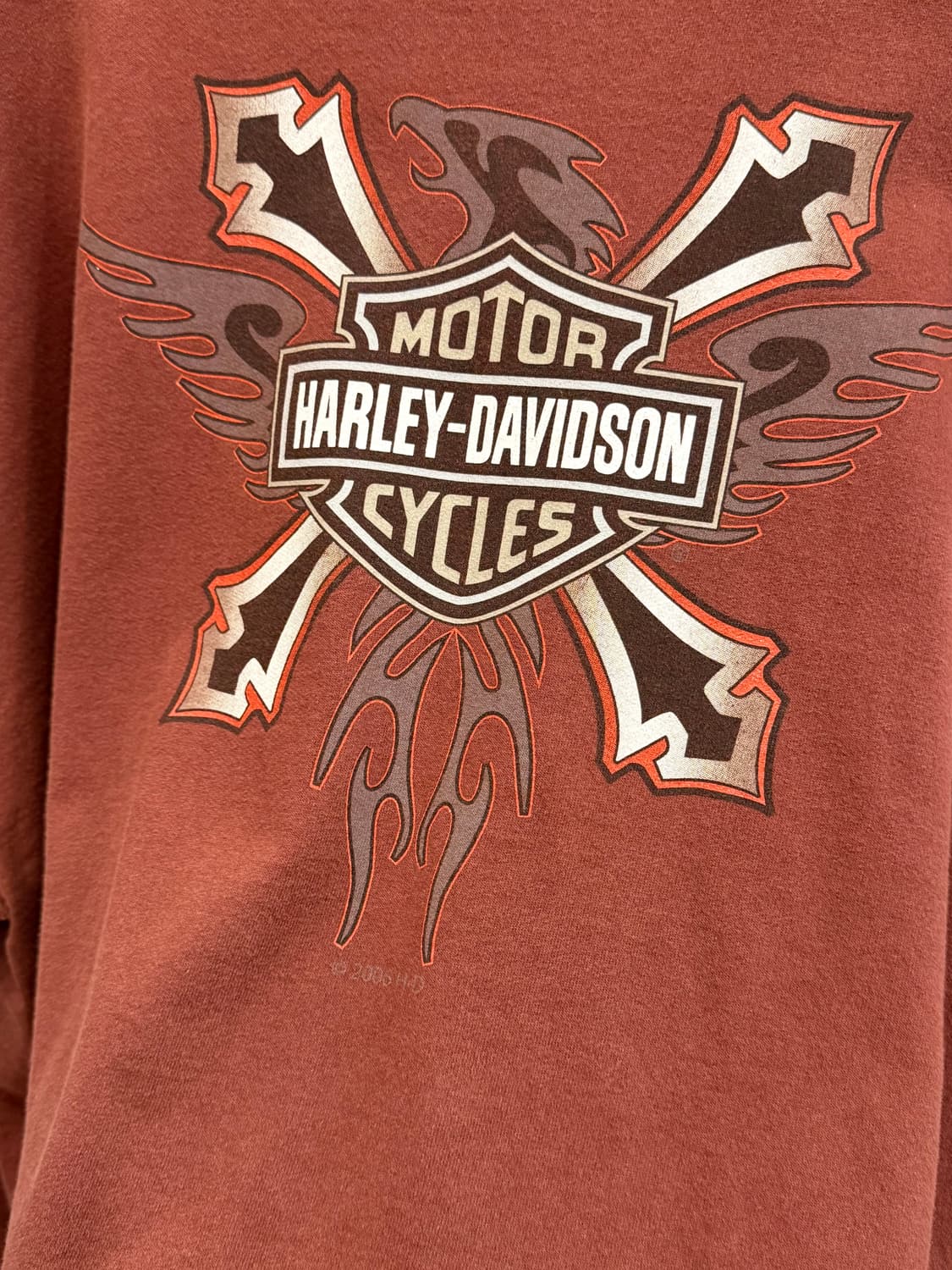 00s Harley-Davidson 할리데이비슨 바앤쉴드 스웻셔츠 USA 상품이미지8