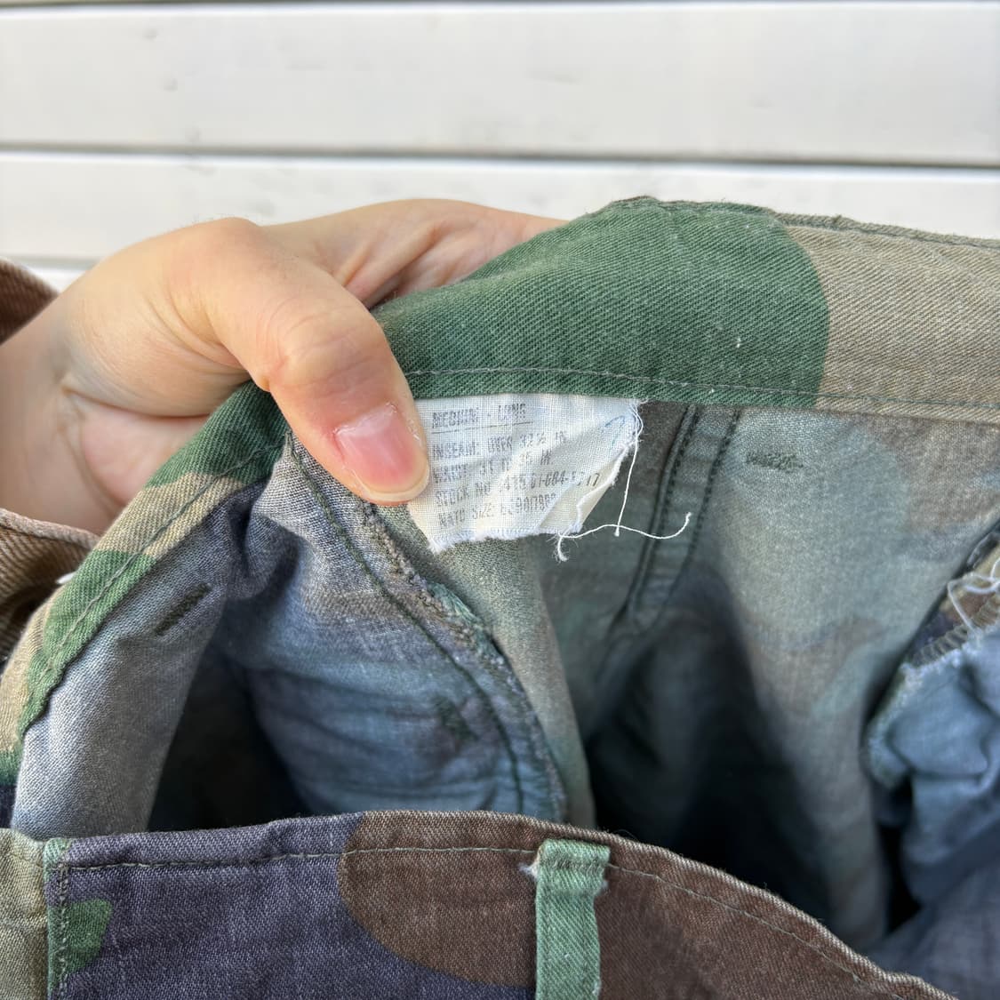 Vintage 80s 오리지널 미군 우드랜드 BDU 팬츠 상품이미지6