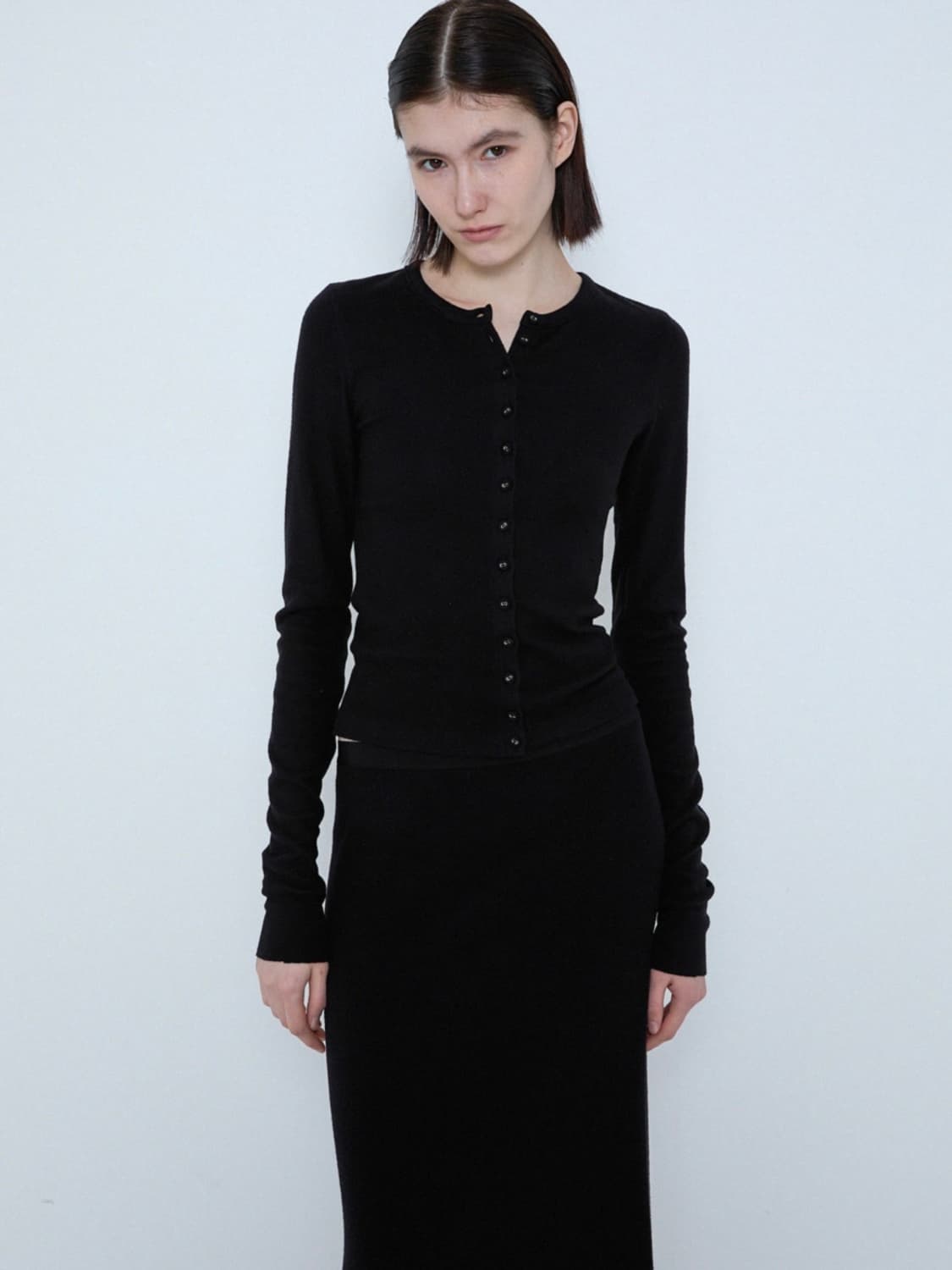 INNIR Brushed Rip Slim Cardican 상품이미지1