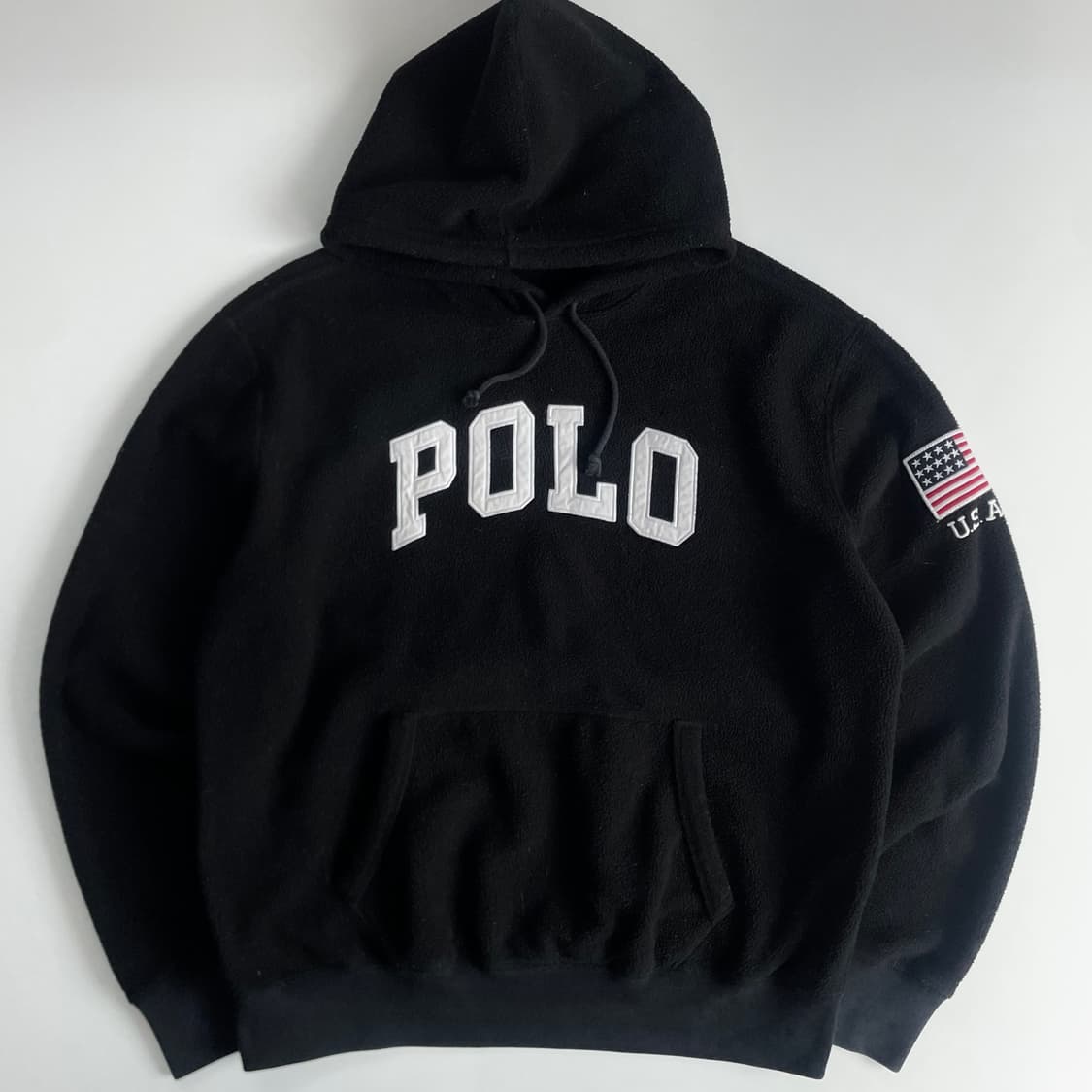 Polo  폴로 랄프로렌 신형 로고 성조기 플리스 후드 상품이미지1