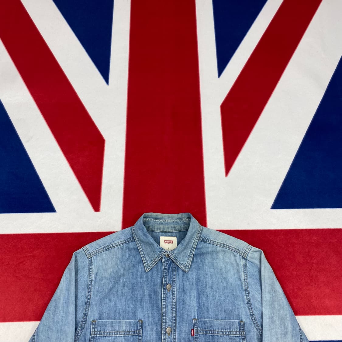 리바이스 데님 셔츠 S 실측 M  상품이미지2