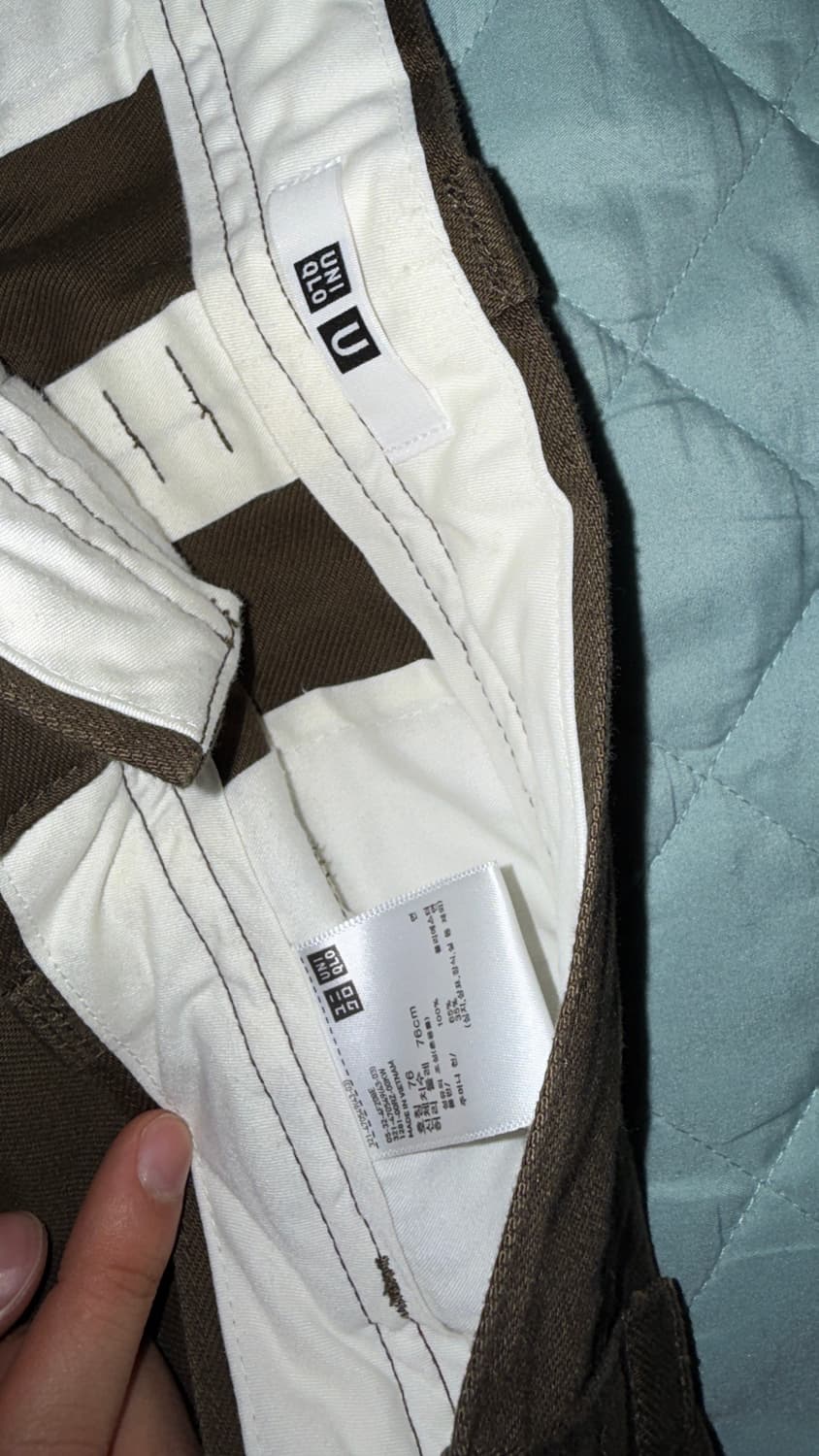 유니클로U 와이드핏치노팬츠 상품이미지4