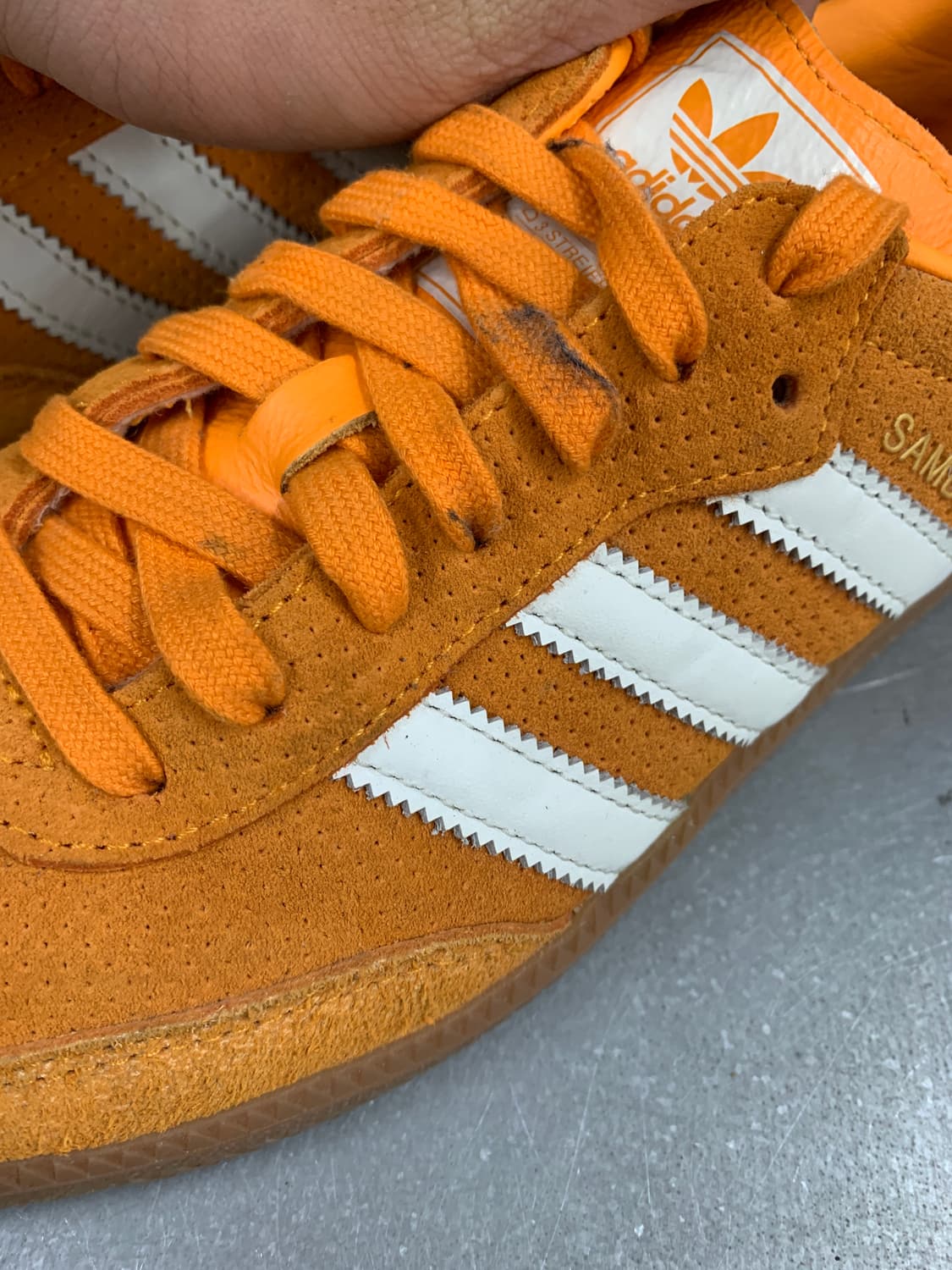아디다스 삼바 오렌지 러쉬 265 상품이미지6