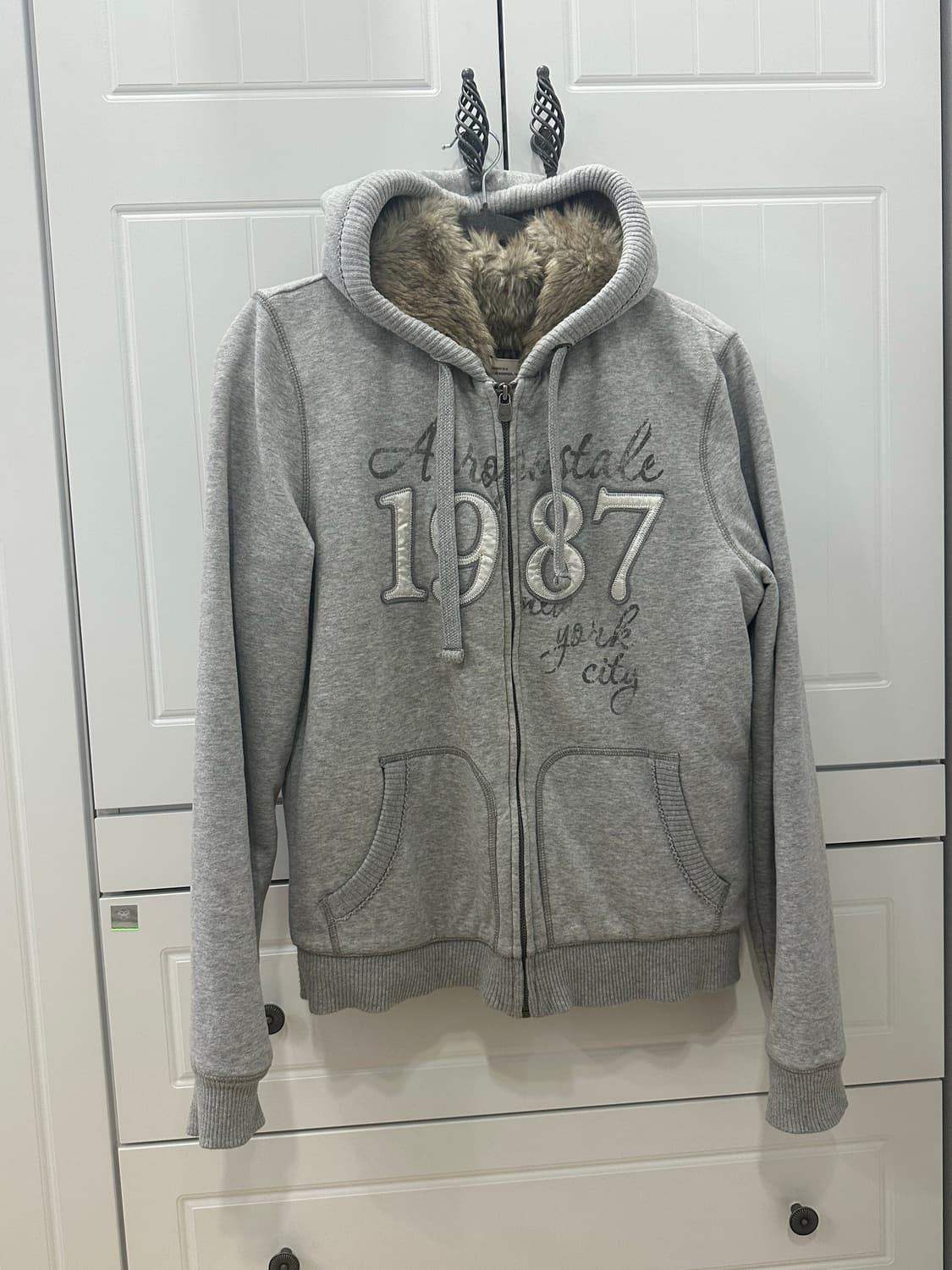 아베크롬비 앤 피치 울프죠 털 후드집업 홀리스터 와투케 오네갸루 갸루 상품이미지1