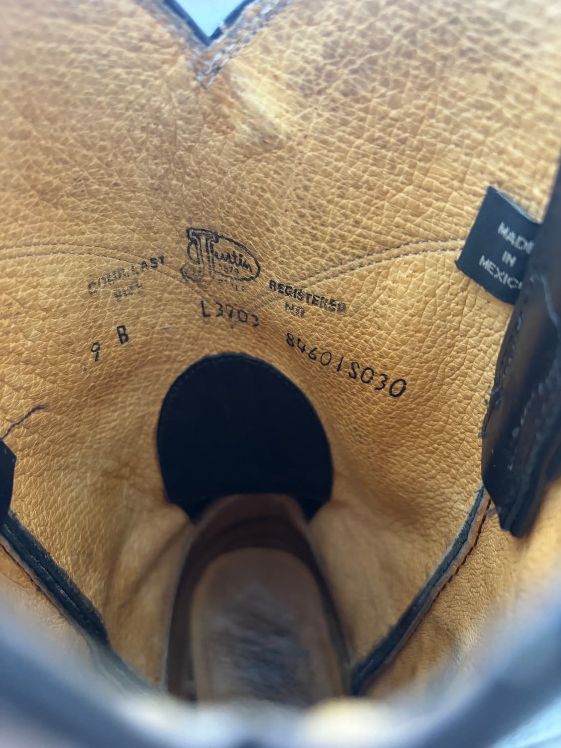 저스틴 justin 웨스턴 부츠 9B 사이즈 상품이미지4