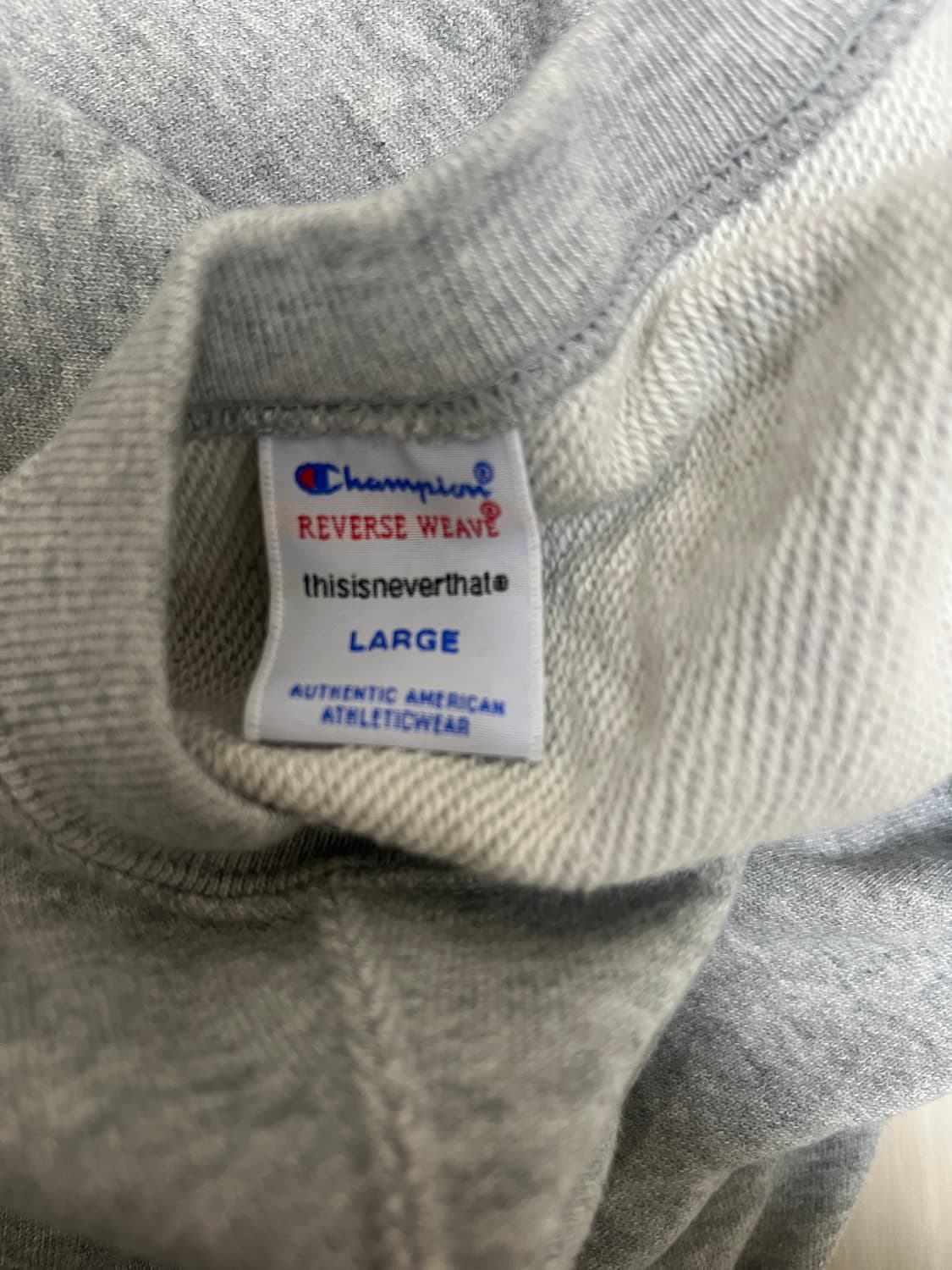 디스이즈네버댓x챔피온 리버스위브 맨투맨 reverse weave 상품이미지4