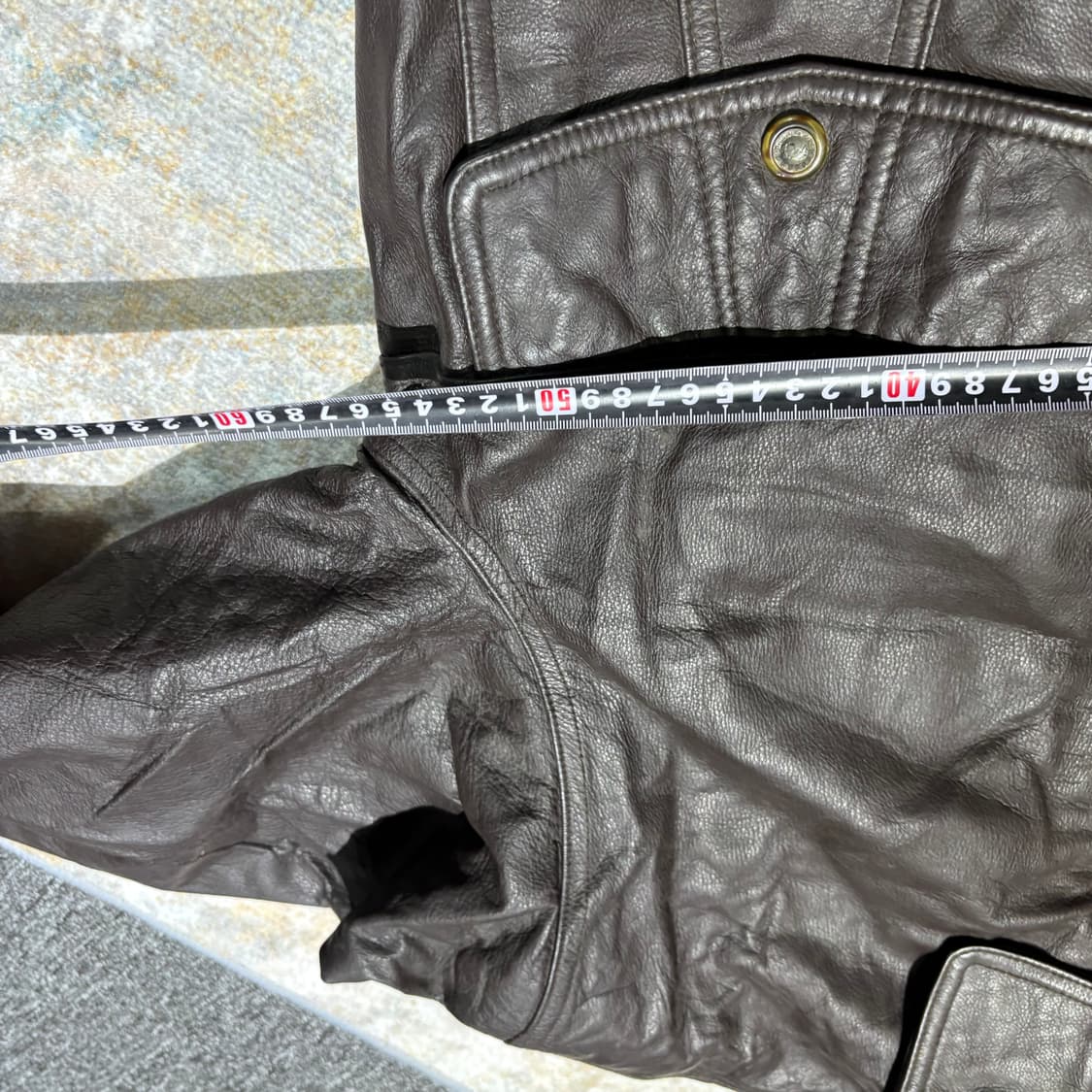 빈티지 소가죽 레더 봄버 자켓 상품이미지8