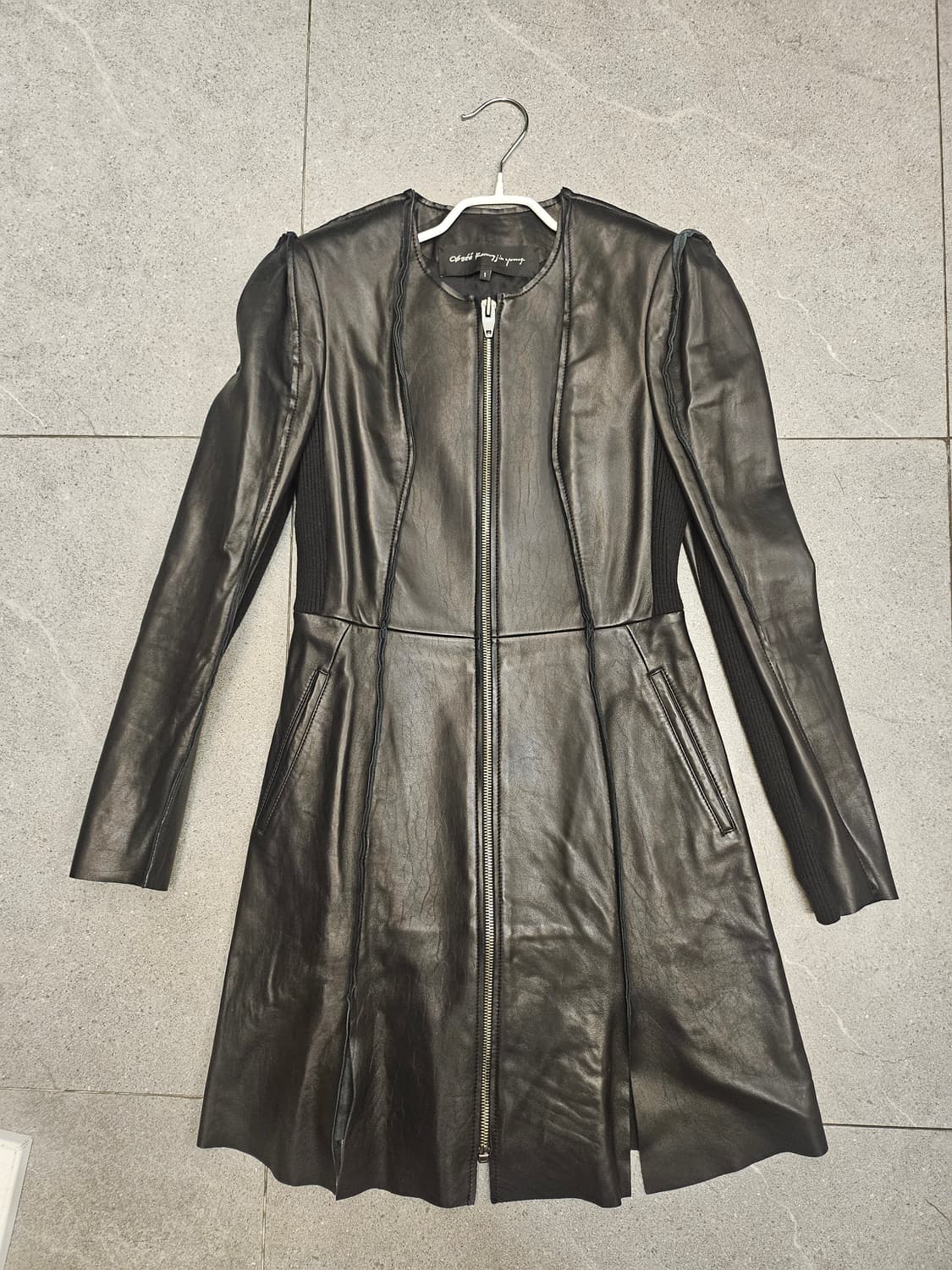 Obzee 오브제 양가죽  롱 코트 블랙 55(1) 상품이미지1