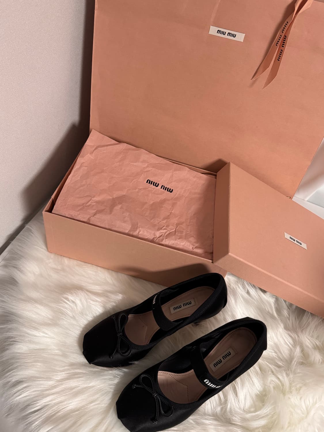미우미우 발레리나 새틴 힐 상품이미지3