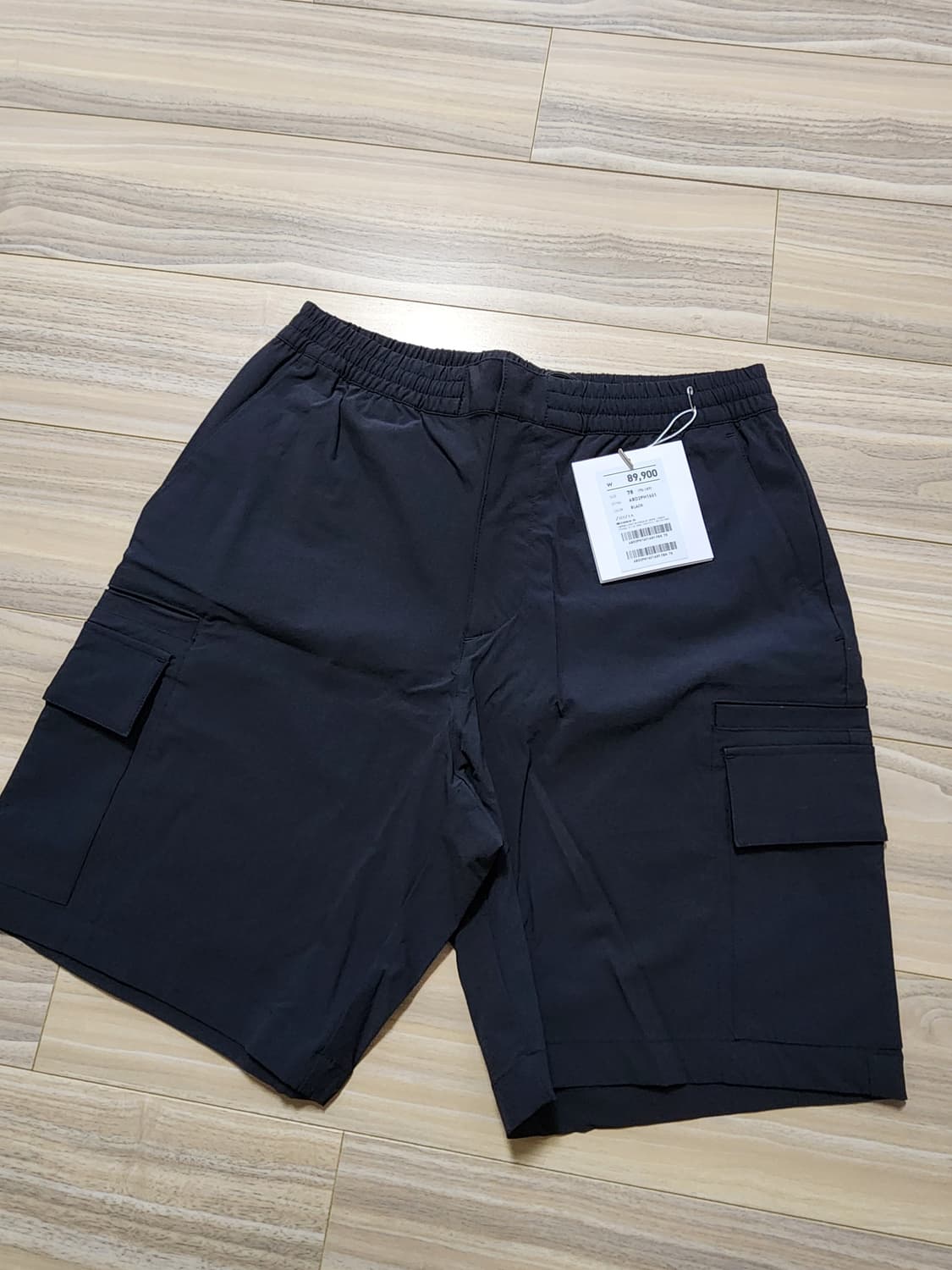 지오지아나일론우븐스판반바지쇼츠블랙 상품이미지1