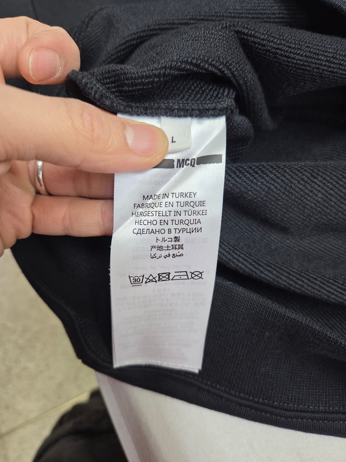 알렉산더 맥퀸 맨투맨 L 상품이미지4