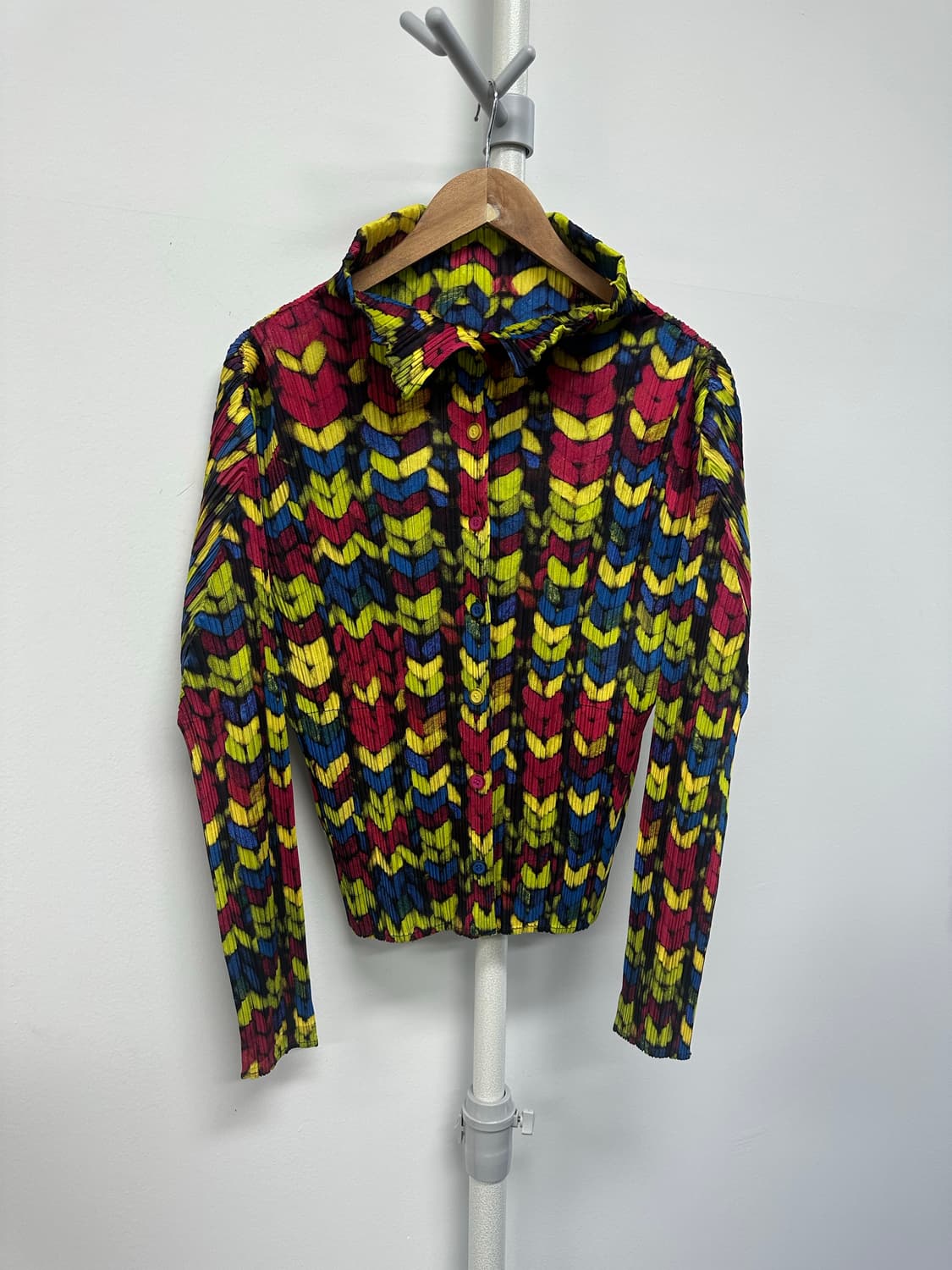 이세이미야케 플리츠츨리즈 패턴 디자인 레어 셔츠 상품이미지1