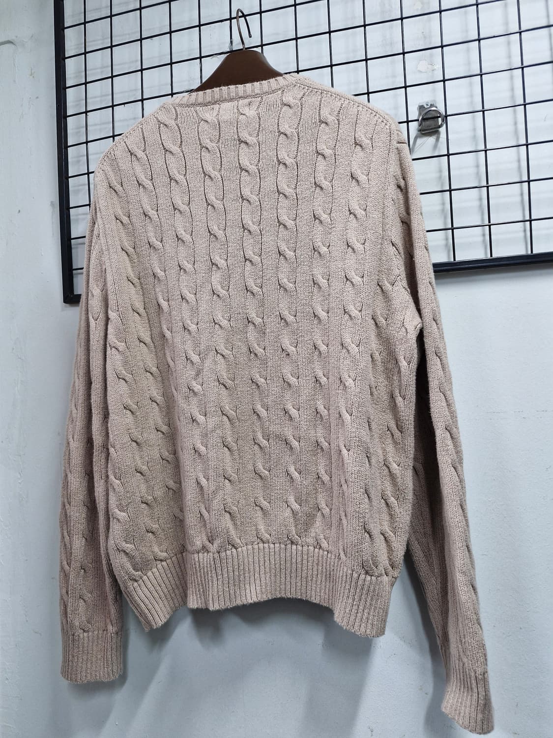 105XL 폴로 랄프로렌 케이블 니트 베이지. 상품이미지8