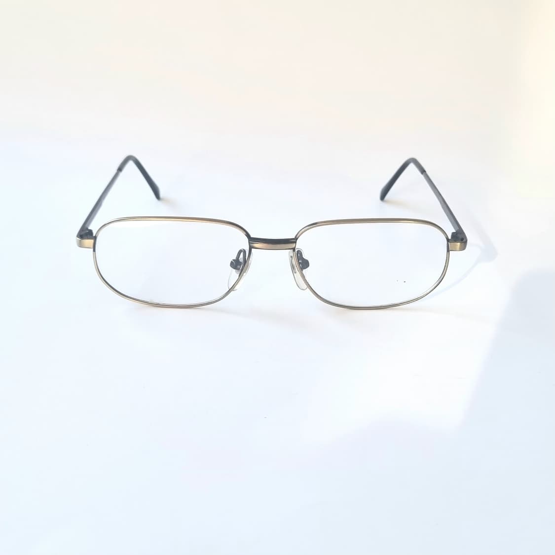 데드스탁 빈티지 무드 앤틱 골드 사각 메탈 안경테 433 상품이미지3
