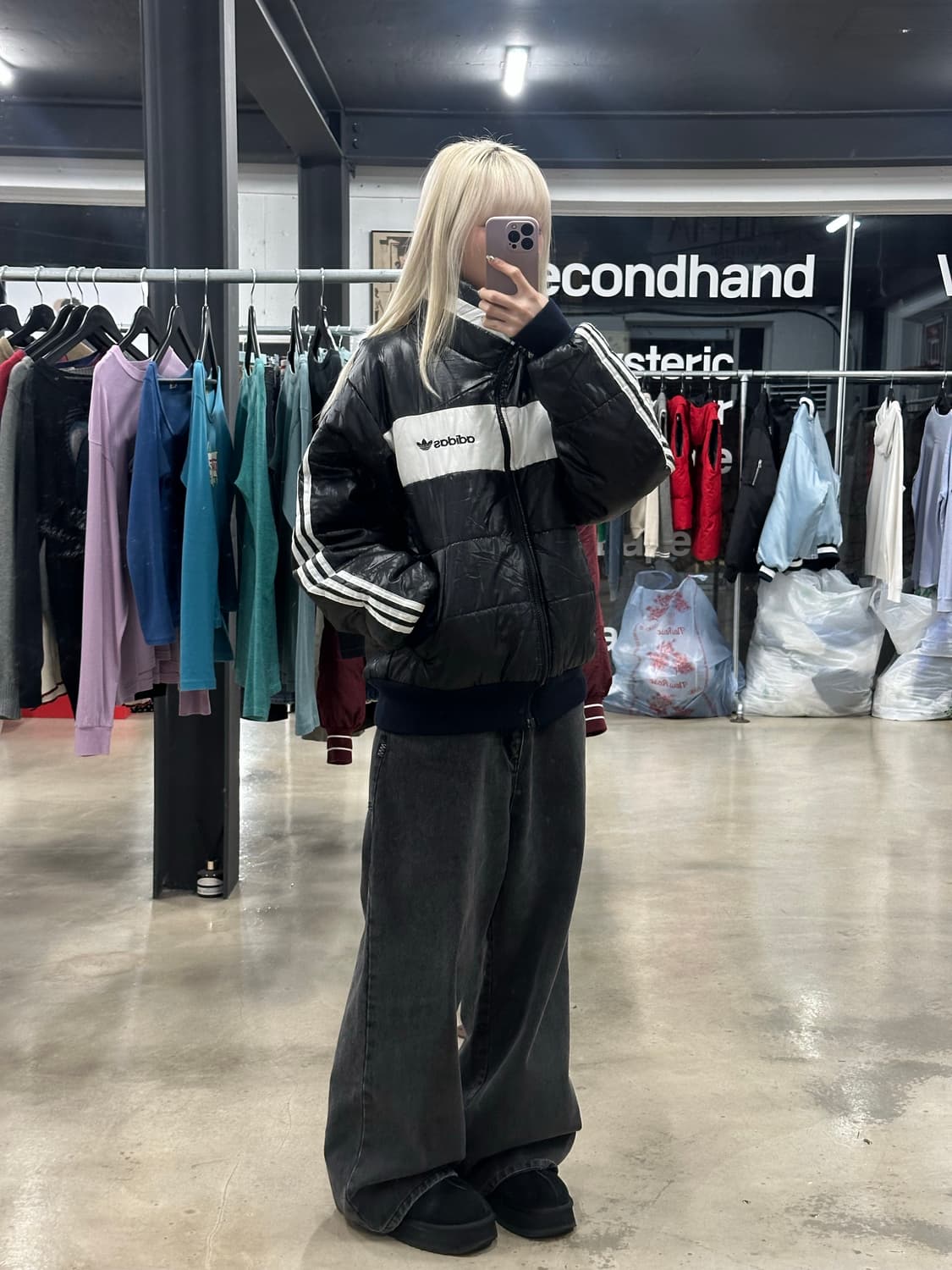 00s 아디다스 스키 푸퍼 퀄팅 자켓 상품이미지2