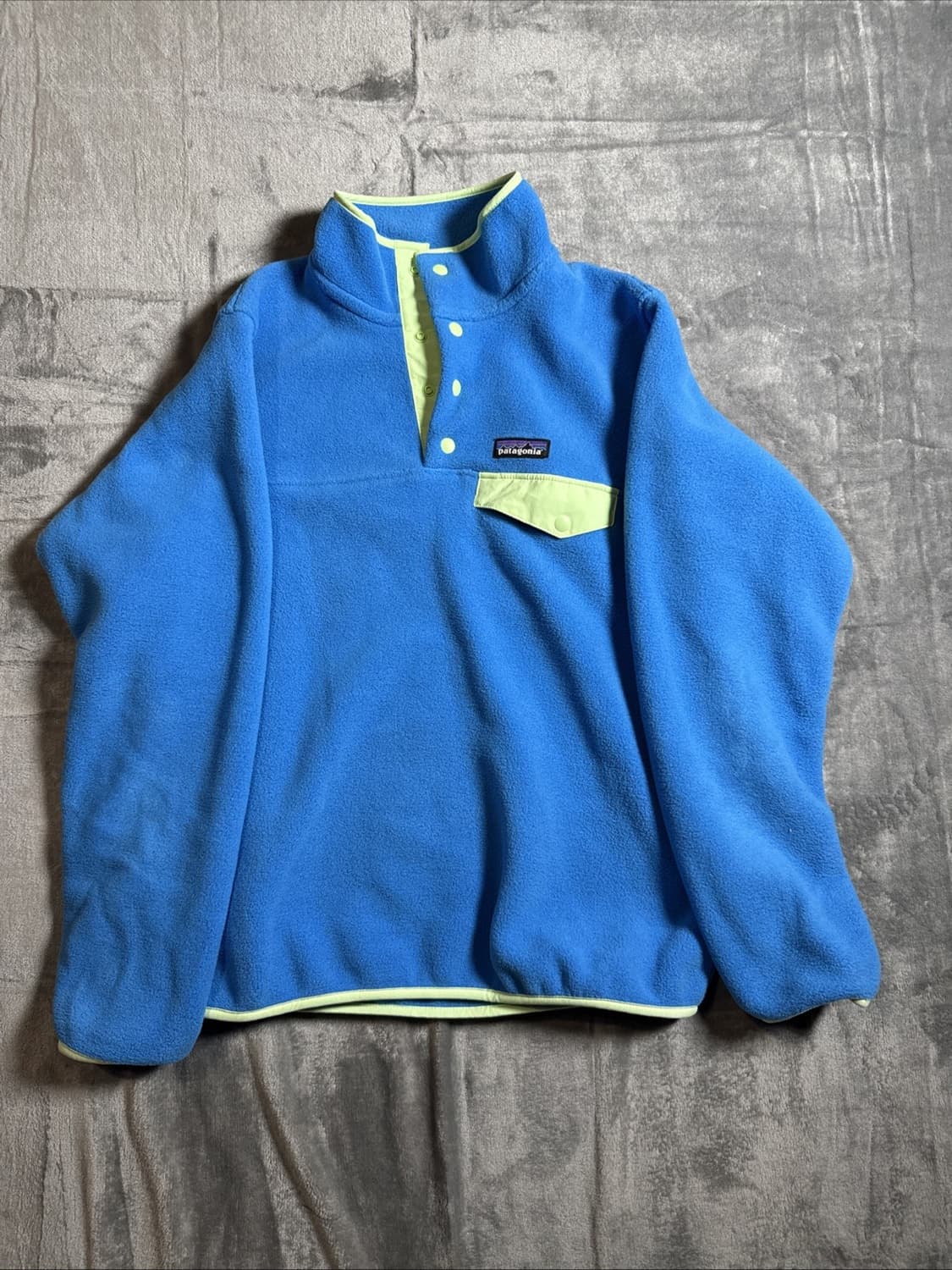 10s 파타고니아 신칠라 스냅-T 블루/라임 상품이미지1