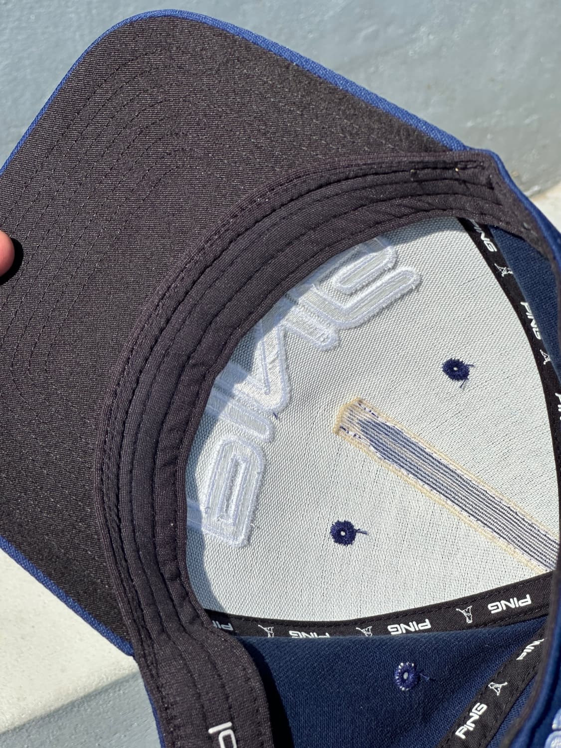 [L-XL] PING 핑 골프 로고 네이비 볼캡 모자 상품이미지5