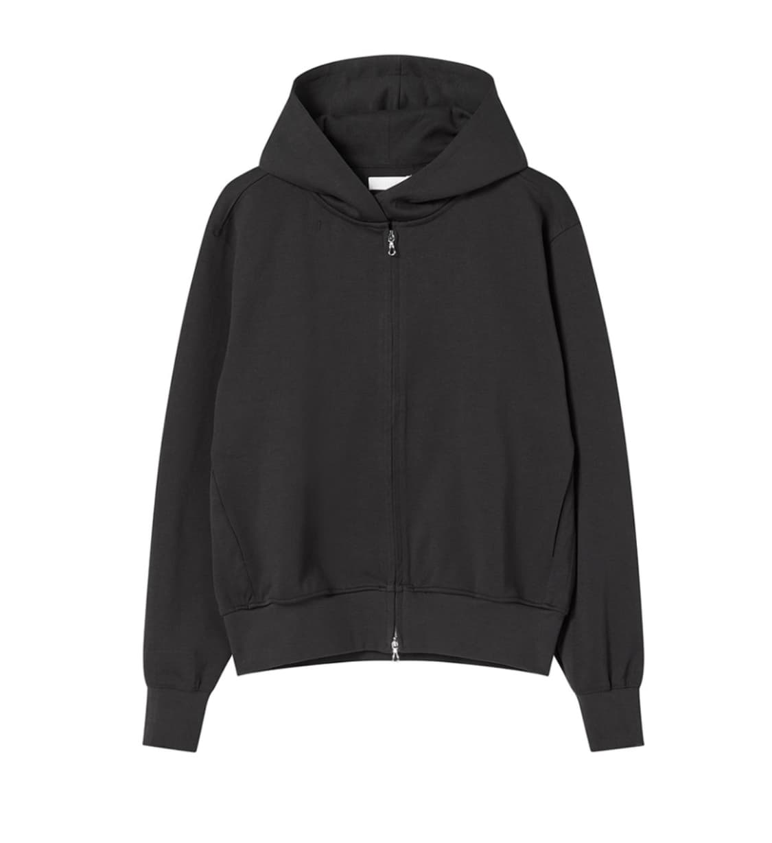 llud Wrap Hooded Zip up charcoal L 상품이미지1