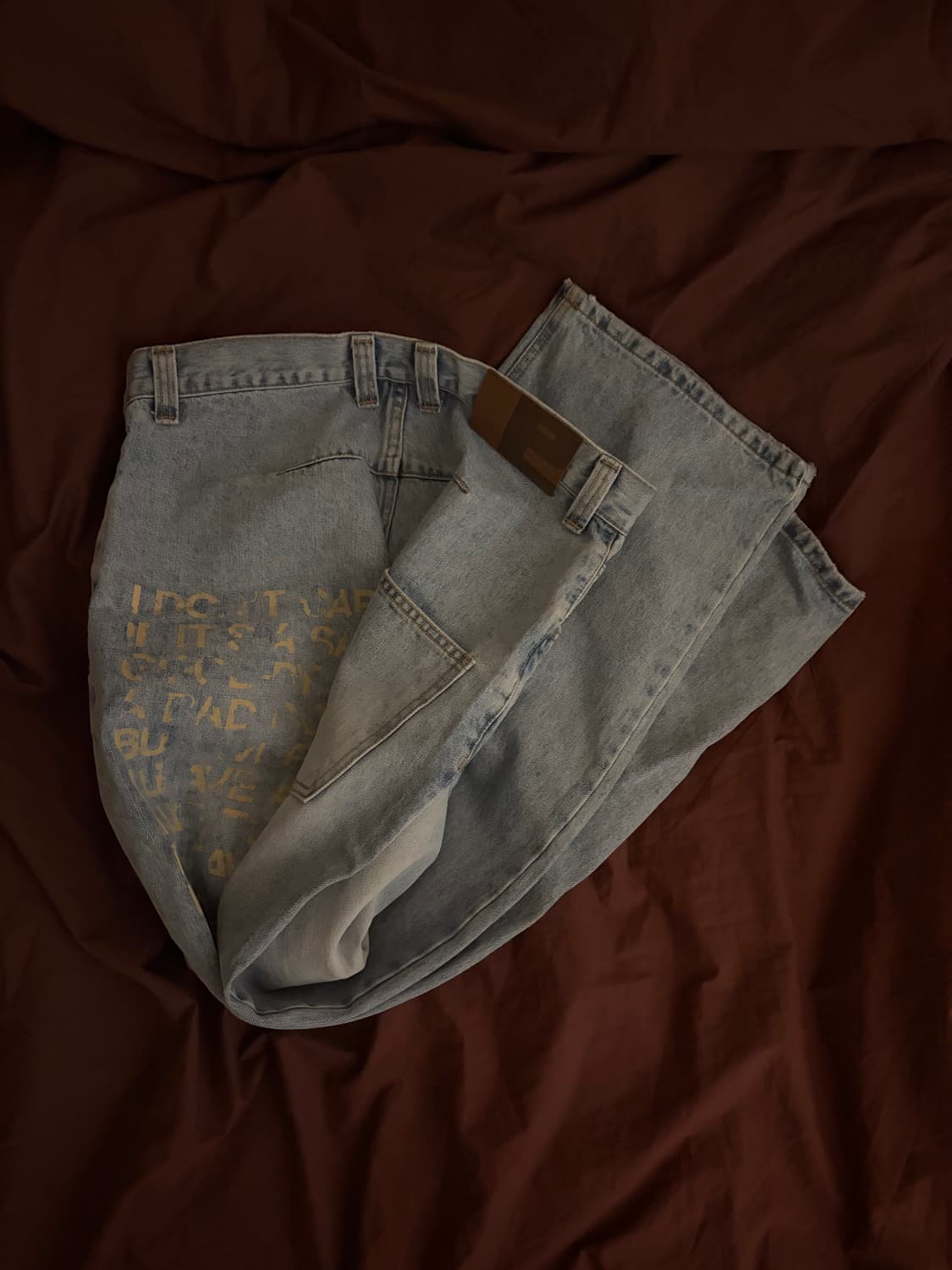 ertr 이알티알 레터 데님 라이트 블루 상품이미지6