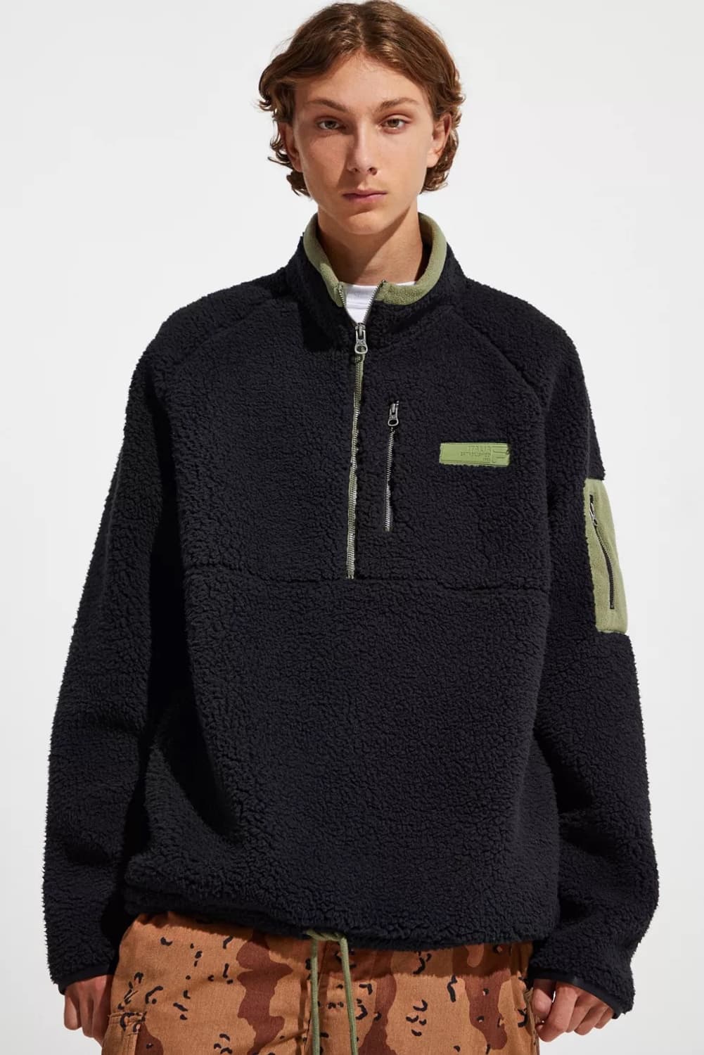 FILA 휠라 반집업 하프집업 후리스 뽀글이 L 상품이미지1